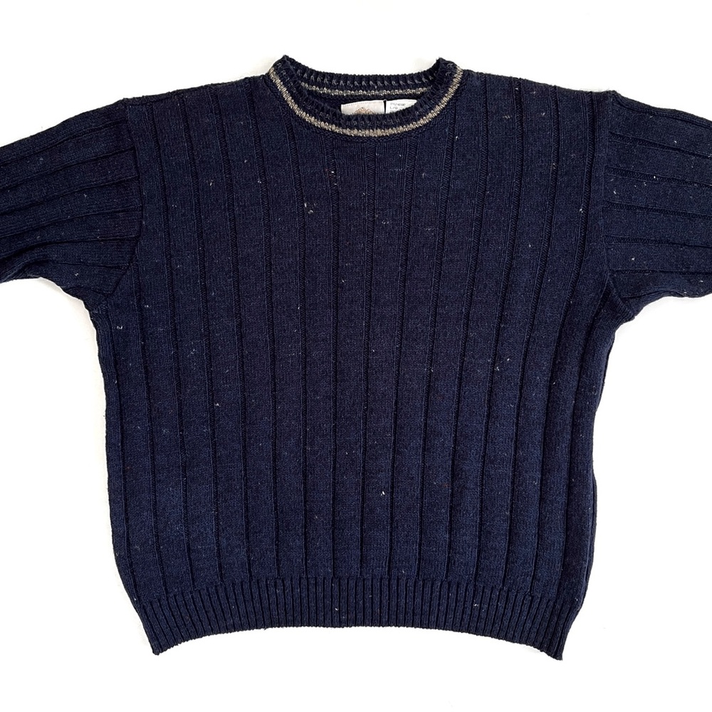 Northern Elements Oversized Wool Blend Crew Neck Knit Sweater - Picture 3 of 11